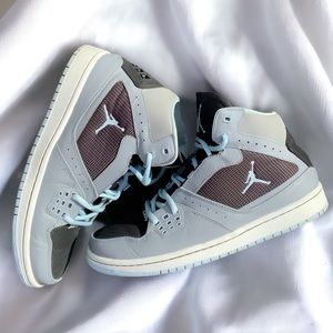 Air Jordan Flight 1 Size 8 rare! Grey/Black/Ice